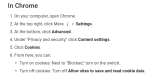 Securely Travel - Turn off Cookies