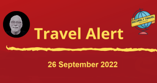 Securely Travel - Travel Alert for 26 September 2022
