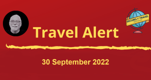Securely Travel - Travel Alert for 30 September 2022