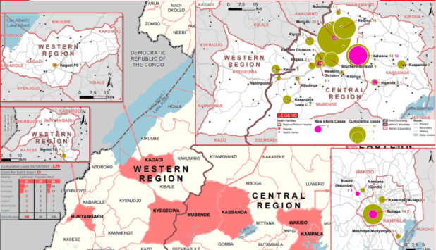 Securely Travel - Uganda Sitrep38 - Map of affected persons by district and sub-county