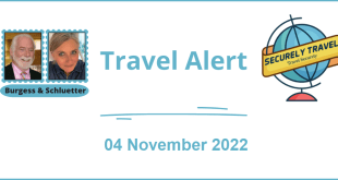 Securely Travel - Travel Alert for 04 November 2022