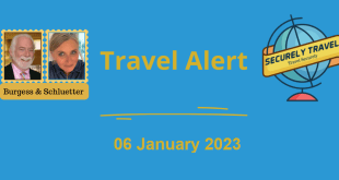 Securely Travel Alert for 06 January 2023