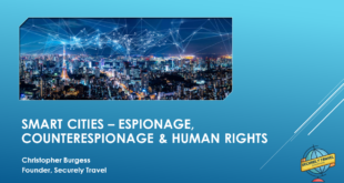Securely Travel - Burgess presentation on Smart Cities and espionage, counterespionage and human rights