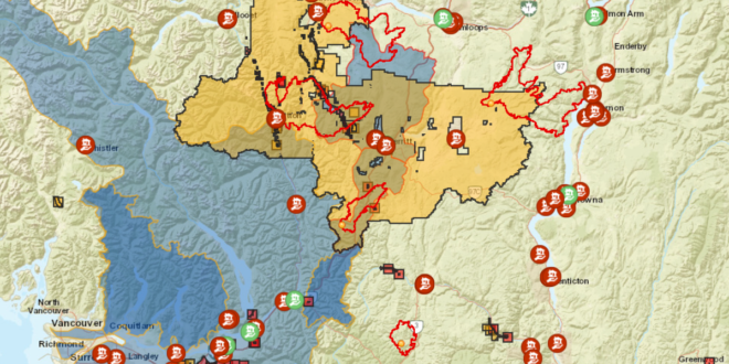 Securely Travel - BC Map 17 November 2021